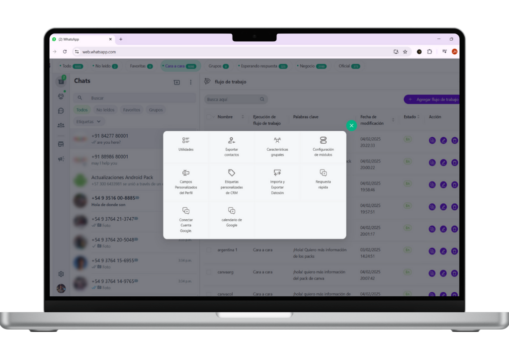 JNCRM Gestión avanzada de whatsapp - Imagen 2